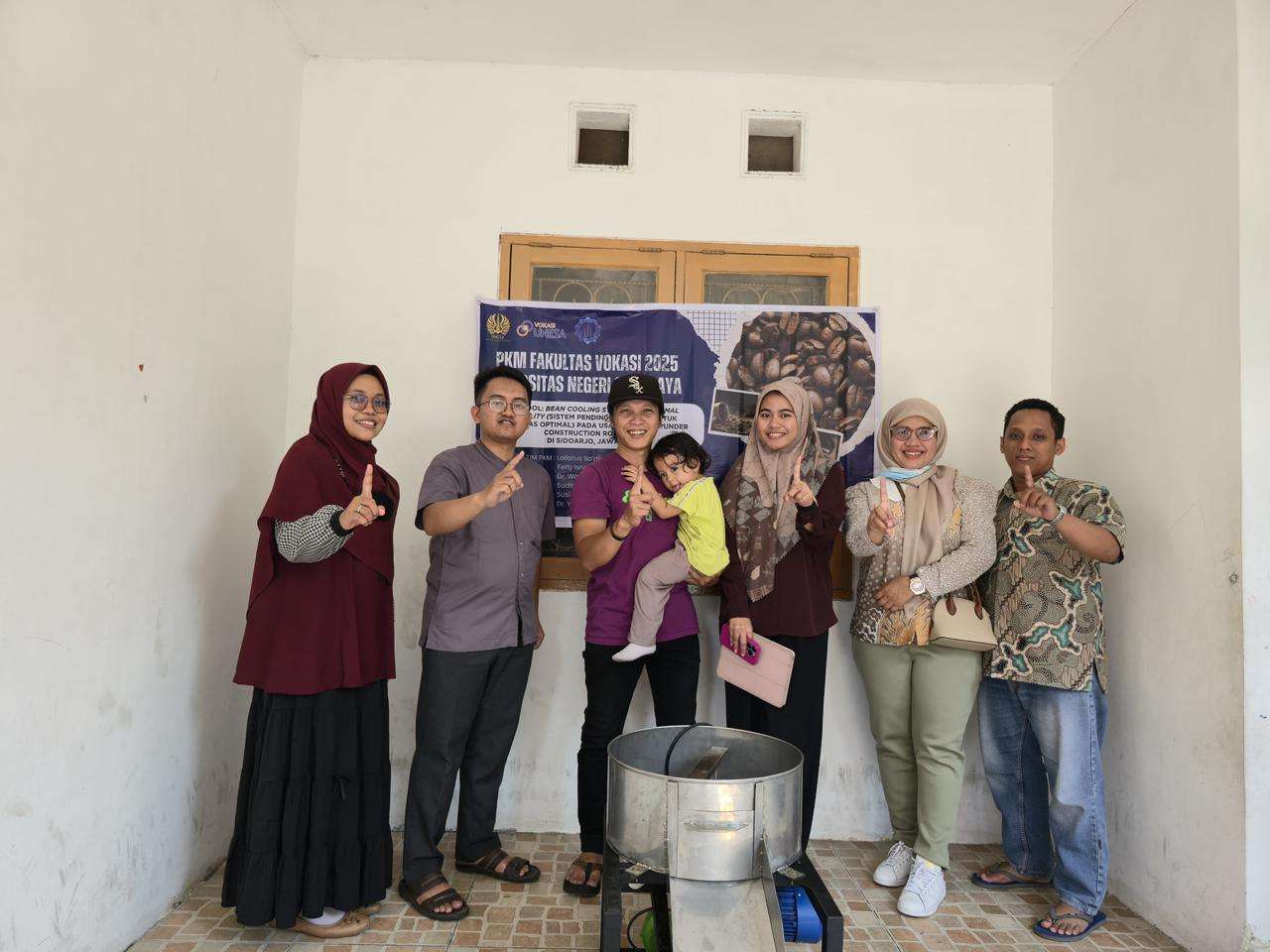 Inovasi Sistem Pendinginan Biji Kopi di “Under Construction Roastery”, Sidoarjo oleh Tim PKM Fakultas Vokasi UNESA