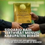 Sidoarjo Masuk 10 Terbaik Nasional dalam Pengelolaan Sampah,Raih Sertifikat Menuju Kota Bersih