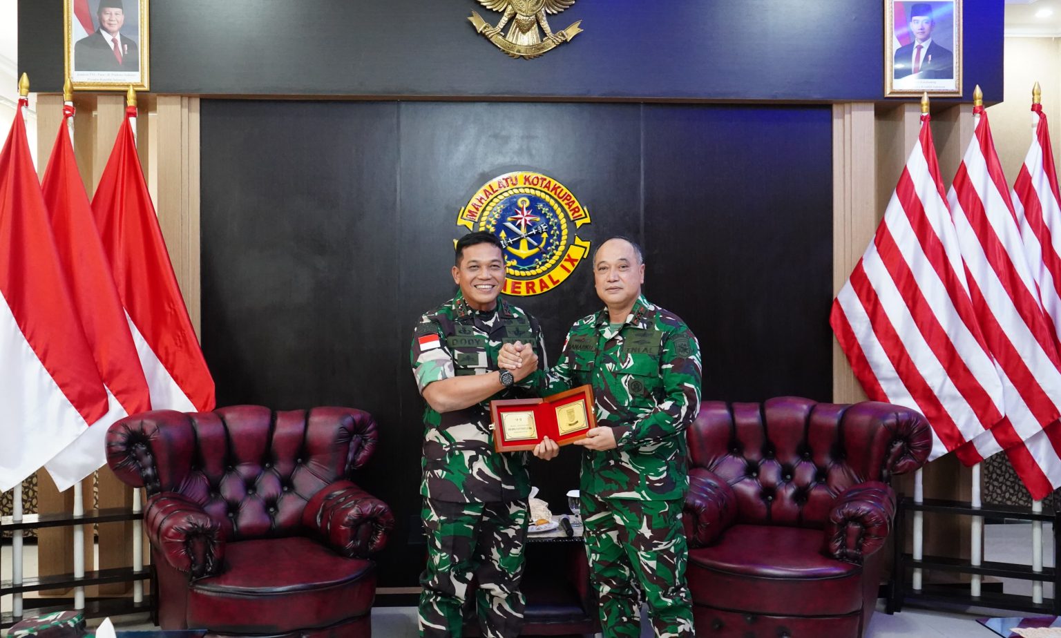 Dankodaeral IX Terima Kunjungan Perdana Pangdam XV/Pattimura