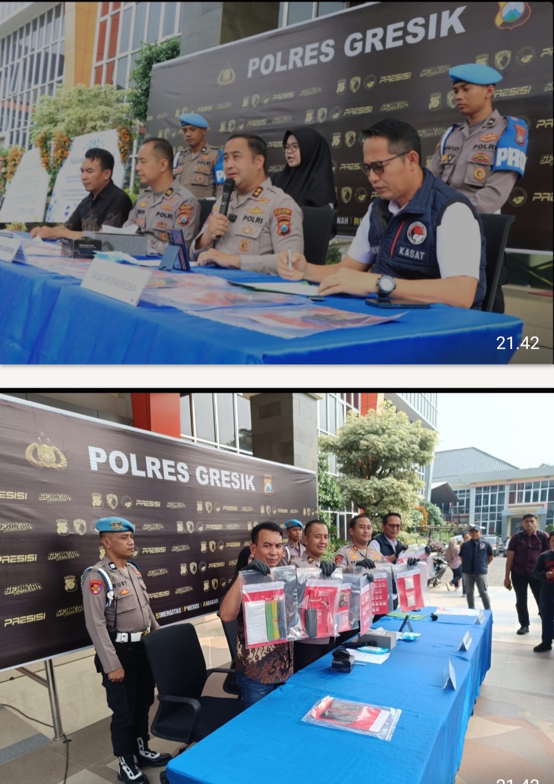 Polres Gresik Bongkar Jaringan Narkoba Madura-Gresik, Sita 209 Gram Sabu dan Selamatkan Ribuan Jiwa