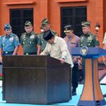 Momen Prabowo Resmikan Museum dan Perpustakaan Seskoad di Bandung