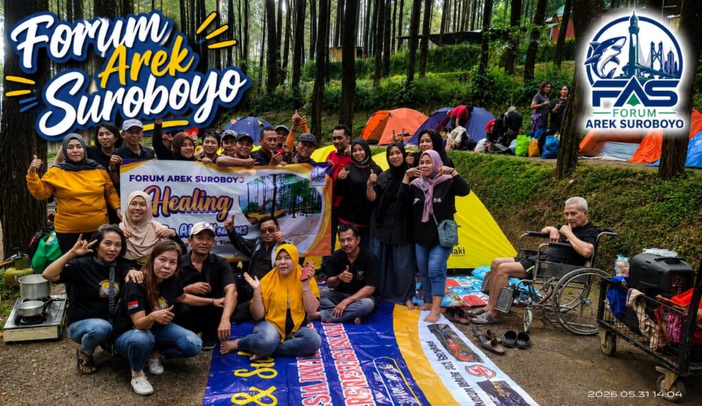 Forum Arek Suroboyo Gelar Healing Dan Silaturahmi di Alas Veenuz Trawas Mojokerto Jawa Timur