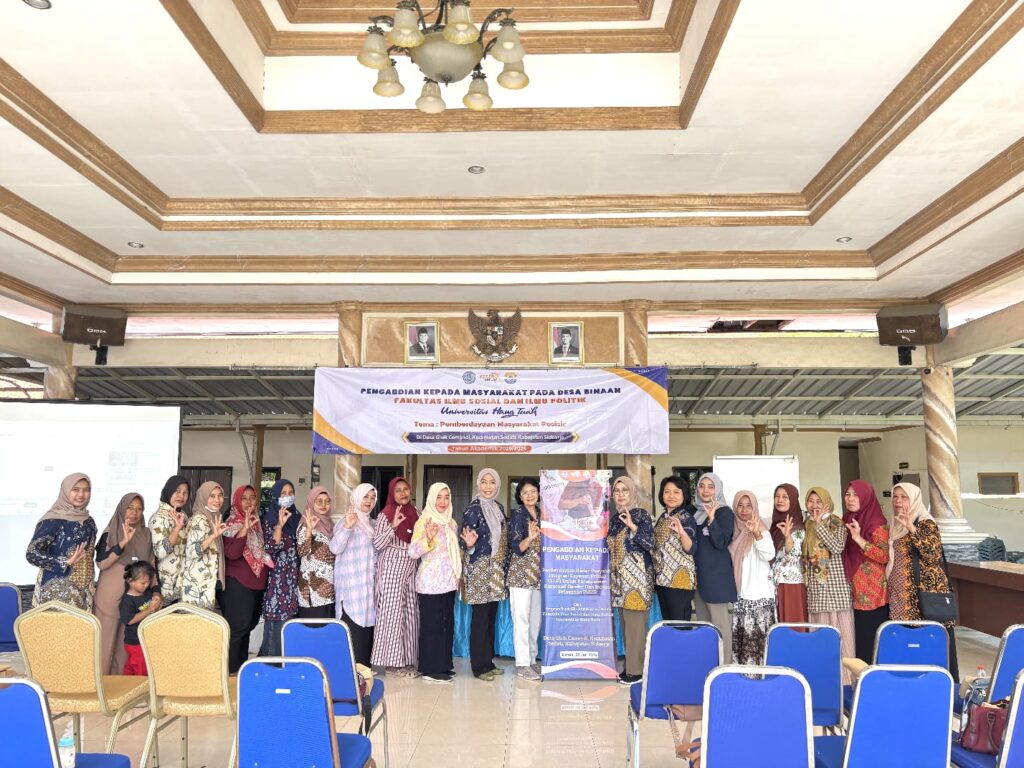 Sukseskan Integrasi Layanan Primer, FISIP UHT Dorong Kader Posyandu Gisik Cemandi Jadi Aktor Kebijakan