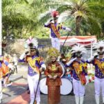 Drumband Gita Jala Sena UHT dan Paduan Suara Gita Denta Harmonia Meriahkan Upacara HUT ke-81 RI di LLDIKTI VII