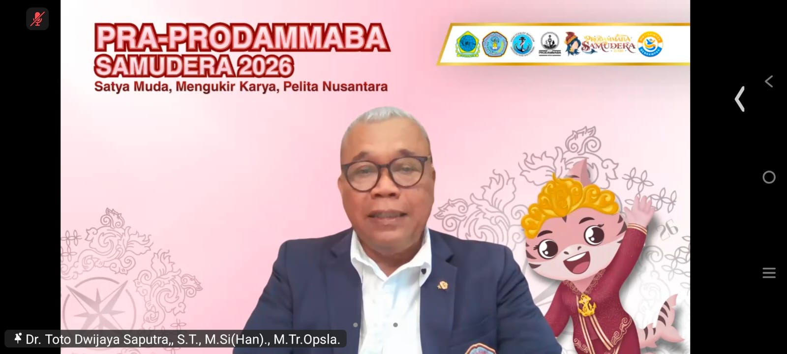 Pra-Prodamaba 2026 UHT Dibuka Daring, Mahasiswa Baru Diajak Berani Bermimpi dan Jaga Nama Baik Almamater