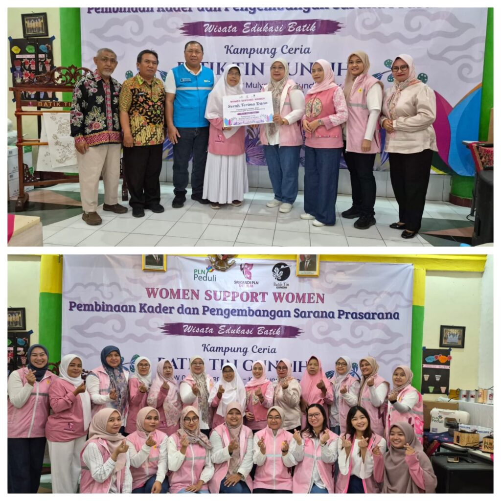 Women Support Women, PLN Dukung Pembinaan Kader dan Pengembangan Sarana Prasarana Batik Tin di RW 04 Gundih