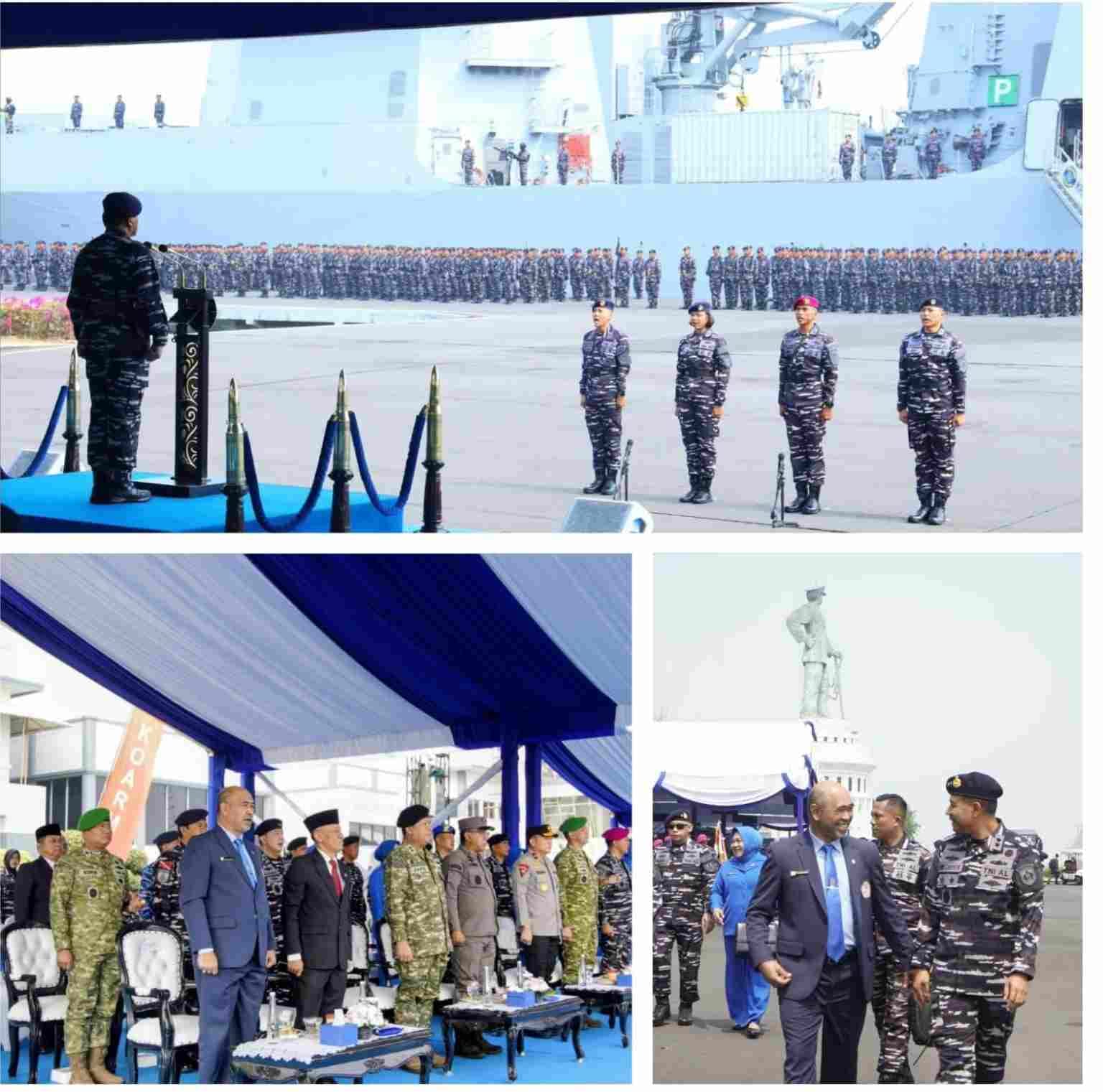 Rektor UHT Hadiri Apel Siaga Hari Jadi ke-81 TNI AL di Surabaya