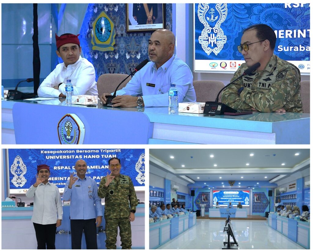 UHT, RSPAL dan Pemkot Pasuruan Tandatangani Kesepakatan Bersama Tripartit