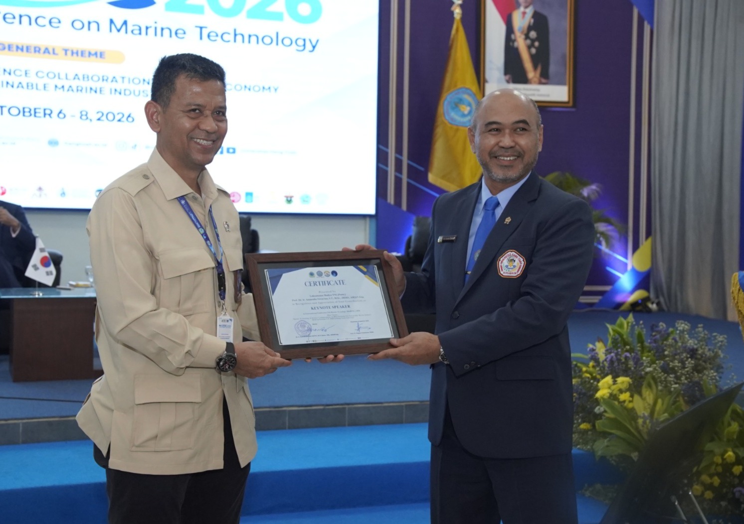 UHT Jadi Pusat Kolaborasi Teknologi Maritim Internasional, Waka BRIN Buka Sesi Keynote Speaker Hari Ke-3 MARTEC 2026